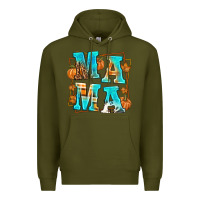 Army Green Fall Mama Premium Hoodie - texasbilliewilder