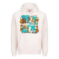 Pale Pink Fall Mama Premium Hoodie - texasbilliewilder