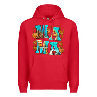Red Fall Mama Premium Hoodie - texasbilliewilder