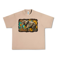 Burro western sunflowers elephant Urban Heavy Tee - LillyAllenDesigns