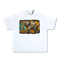 White western sunflowers elephant Urban Heavy Tee - LillyAllenDesigns