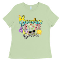 Matcha beaches booze and besties tbw Ladies Tee - texasbilliewilder