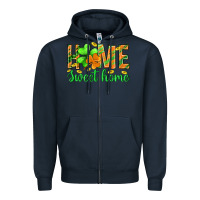 Navy st.patrick home sweet home Zipper Hoodie - BundleAndBundleShop
