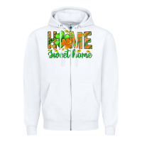 White st.patrick home sweet home Zipper Hoodie - BundleAndBundleShop