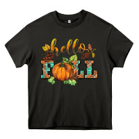 Asphalt hello fall pumpkin Heavy Core Tee - BarkalooDesign