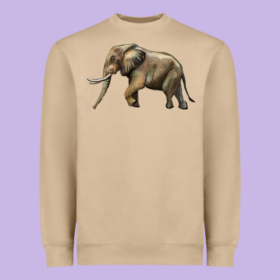 Elephant Heavyweight Sweatshirt Designed By Lillyallendesigns