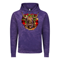 Cloud Purple highland cow  christmas Vintage Hoodie - JahusDesignShop
