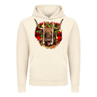 Vintage Artic highland cow  christmas Vintage Hoodie - JahusDesignShop