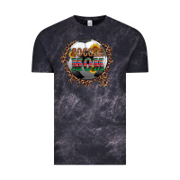 Cloud Black soccer mom with serape and leopard Vintage Tee - Artiststas