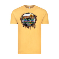 Vintage Mustard soccer mom with serape and leopard Vintage Tee - Artiststas