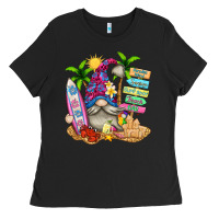 Black beach gnome Ladies Tee - texasbilliewilder