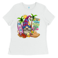 White beach gnome Ladies Tee - texasbilliewilder