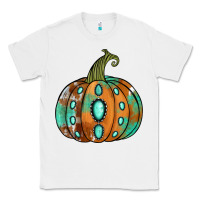 White western cowhide turquoise pumpkin Classic Tee - Jasminsmagicworld