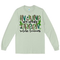 Matcha in june we wear green scoliosis awareness Long Sleeve Tee - MaliasSmallBusiness