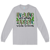 In June We Wear Green Scoliosis Awareness Long Sleeve Tee | Teevron