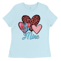 Baby Blue hearts be mine Ladies Tee - JahusDesignShop