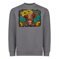 Storm western leopard buffalo plaid baby highland cow Heavyweight Sweatshirt - BarkalooDesign