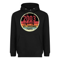 Black 16th Birthday gift Vintage 2003 Heavyweight Hoodie - Bettercallsaul