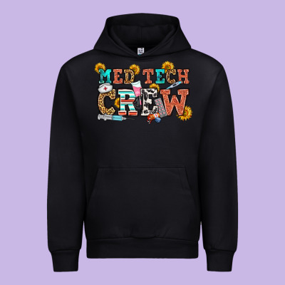 Med Tech Crew Urban Hoodie Designed By Oliviacreatesart