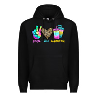Black peace love loaded tea Premium Hoodie - JahusDesignShop