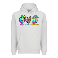 Dove Grey peace love loaded tea Premium Hoodie - JahusDesignShop