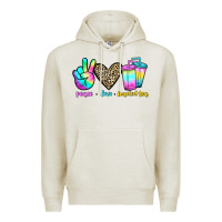 Oatmeal Heather peace love loaded tea Premium Hoodie - JahusDesignShop
