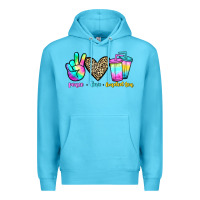 Peace Love Loaded Tea Premium Hoodie | Teevron