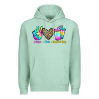 Seafoam peace love loaded tea Premium Hoodie - JahusDesignShop