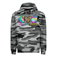 Slate Camo peace love loaded tea Premium Hoodie - JahusDesignShop