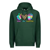 Sports Green peace love loaded tea Premium Hoodie - JahusDesignShop