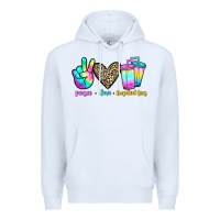 White peace love loaded tea Premium Hoodie - JahusDesignShop