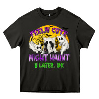 Asphalt Feeling Cute Might Haunt U Later Heavy Core Tee - texasbilliewilder