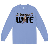 Colony Blue lineman wife Long Sleeve Tee - MaliasSmallBusiness