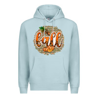 Blue Mist Fall with Background Premium Hoodie - texasbilliewilder