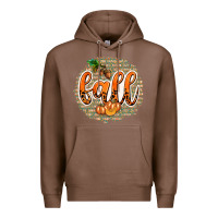 Chestnut Fall with Background Premium Hoodie - texasbilliewilder