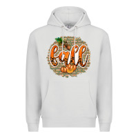 Dove Grey Fall with Background Premium Hoodie - texasbilliewilder