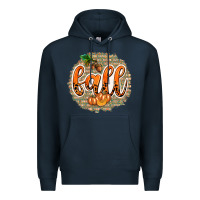Navy Fall with Background Premium Hoodie - texasbilliewilder