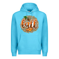 Ocean Blue Fall with Background Premium Hoodie - texasbilliewilder