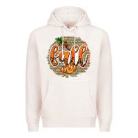 Pale Pink Fall with Background Premium Hoodie - texasbilliewilder