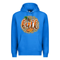 True Royal Fall with Background Premium Hoodie - texasbilliewilder