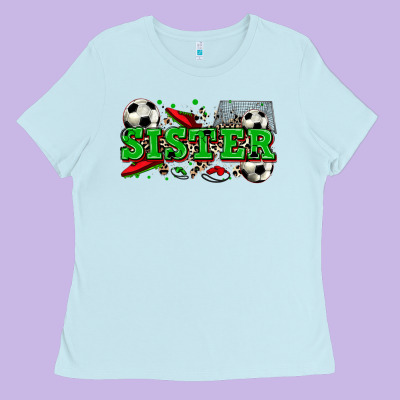 Sister Soccer Ladies Tee Designed By Zillion Design Studio