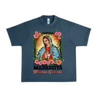 Midnight Navy madrecita muchas gracias lady of Guadalupe Urban Heavy Tee - BarkalooDesign
