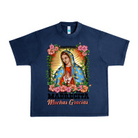 Navy madrecita muchas gracias lady of Guadalupe Urban Heavy Tee - BarkalooDesign