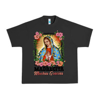 Pigment Black madrecita muchas gracias lady of Guadalupe Urban Heavy Tee - BarkalooDesign