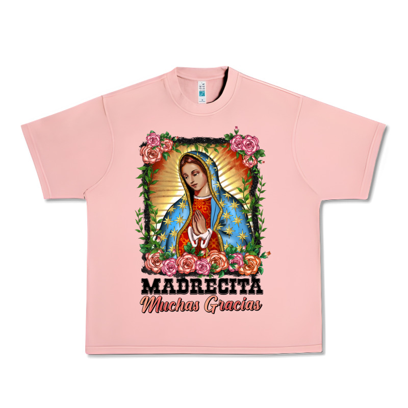 Madrecita Muchas Gracias Lady Of Guadalupe Urban Heavy Tee by BarkalooDesign | Teevron