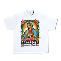 White madrecita muchas gracias lady of Guadalupe Urban Heavy Tee - BarkalooDesign