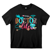 Black doctor life Heavy Core Tee - Zillion Design Studio