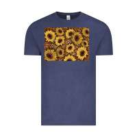 Vintage Denim sunflower leopard background 3200x2400 Vintage Tee - AdoDesignShop