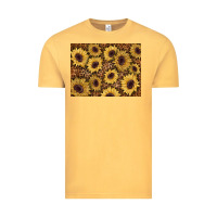 Vintage Mustard sunflower leopard background 3200x2400 Vintage Tee - AdoDesignShop