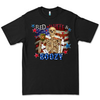 Black Red white boozy 4th of july Premium Tee - CowGirlArtShop
